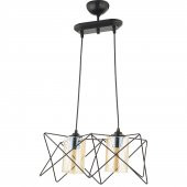 Trendylight Prizma 2 Li Siyah Renkli Sarkıt Avize - 1