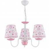 Trendylight Pembiş 3 L&uuml Pembe Renkli &Ccedilo&ccediluk Odası Avize - 1