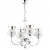 Trendylight Yaren 4 Lü Gümüş Renkli Camlı Avize - 1