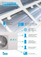 ECA Spylos Serisi 12.000 BTU (Ücretsiz Montaj) A++ Duvar Tipi Inverter Klima - 3