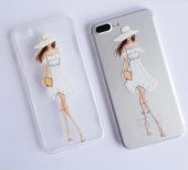I Phone 7 Plus - 8  Plus Dress Girl Telefon Kılıfı - 1
