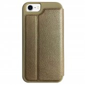 iPhone 7-8 Gizli Mıknatıslı Pencereli Magnum Kılıf Gold - 3