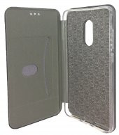 Xiaomi Redmi Pro Kılıf Shell Manyetik Kapaklı Kartlıklı Stantlı Siyah - 1