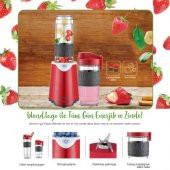 King K-483 Blend To Go Kırmızı Kişisel Blender - 3