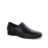 Forelli 10601-H Erkek Siyah Deri Comfort Ayakkabı - 1
