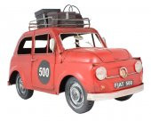 1950 Model 500 Eskitilmiş Metal Araba Kırmızı GT-066 qq - 6