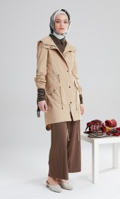 TUĞBA M6694 PARKA CAMEL-HAKİ - 1