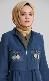 TUĞBA M1002 KISA PARDESÜ KOT RENGİ-HAKİ - 7