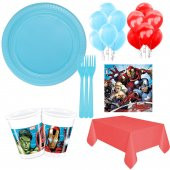 24 Kişilik Yenilmezler Parti Seti Malzemeleri, Avengers Paketi - 1