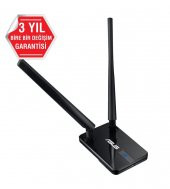 ASUS USB-N14 300Mbps Yüksek Menzilli Kablosuz Ağ Adaptörü USB-N14 - 4