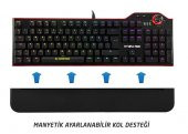 Everest Rampage Hydra R6 Full Color RGB LED Gaming Pro Blue Switch Aluminyum Kaplama Multimedia Mekanik Klavye - 4