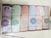 Havlu %100 Bambu Fiesta 6'lı Paket 50x30 Duygu Havlu Renkli - 1