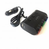 smart Araç Tır Çakmaklık Çoğaltıcı USB Oto-Araba Çakmak Soket Çoklayıcı - 3