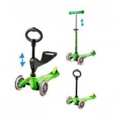 Micro Mini 3 in 1 Deluxe Green Scooter MMD010 - 1