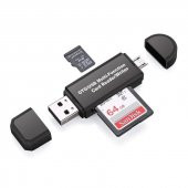 Micro USB Telefon Adaptörü Micro SD/SD Kart/USB Okuyucu Dönüştürü - 1