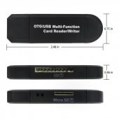 Micro USB Telefon Adaptörü Micro SD/SD Kart/USB Okuyucu Dönüştürü - 3