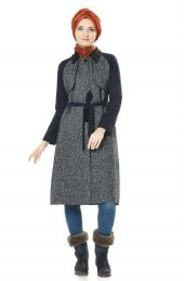 Tuğba Kaşe Kaban-Lacivert J7084-08 - 1