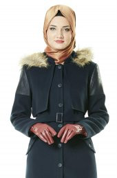 Tuğba Kaşe Kaban-Lacivert J5178-08 - 2