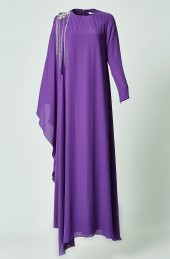 Armine Abiye Elbise-Mor 7Y9397-45 - 6