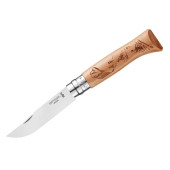 Opinel Inox No 08 Alpine Bisiklet Desenli Paslanmaz Çelik Çakı - 1