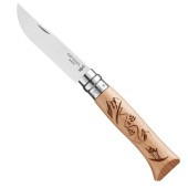 Opinel Inox No 08 Alpine Macera Kayağı Desenli Paslanmaz Çelik Çakı - 1