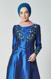 Kayra Abiye Elbise-Saks KA-B7-23049-74 - 2