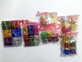 Mini Renkli Kozalak Top 42 Parça Yılbaşı Çam Ağacı Süsü Süsleri - 1