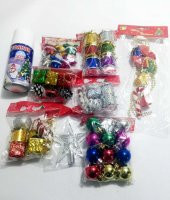 Kar Spreyli Renkli Küreli Yılbaşı Çam Ağacı Ağaç Süsü Süsleri - 1