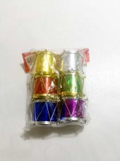 Renkli Trompet Davul Küçük Yılbaşı Çam Ağacı Ağaç Süsü Süsleri - 2