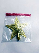 Çam Ağacı Tepe Yıldızı Sarı Yaldız - 2