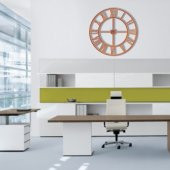 Büyük Dev Kahve 120cm Romen Rakkamlı Arkası Görünen Duvar Saati thumbnail 2