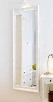 Beyaz Boy Banyo Salon Antre Koridor Şifonyer Komodin Duvar Aynası - 1