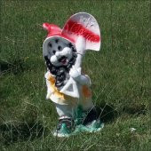 Welcome Kürekli Cüce İç Dış mekan 70cm Bahçe Kapı Yol Yanı Heykel thumbnail 1