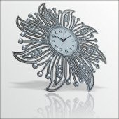 Fas Osmanlı Çiçek Motif Desenli Akrilik Çok Taşlı Duvar Saati - 1