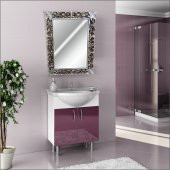 45x60cm Eskitme Gümüş İşleme Rustik Boy Banyo Duvar Salon Aynası - 3