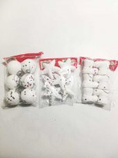 Çok Parçalı Kar Yağmış Yılbaşı Çam Ağacı Ağaç Süsü Süsleri - 1