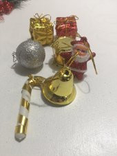 Karma Paket Küçük Yılbaşı Çamı Çam Ağacı Süsü Süsleri - 1