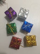 Yılbaşı Ağacı İçin Askılı Hediye Kutusu - 1