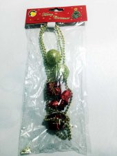 Renkli Yılbaşı Ağacı Ağaç İçin İncili Zincirli Süs Süsü Süsleri - 2