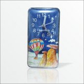 17x9cm Kapadokya Kaliteli Hediye Mıknatıslı Buzdolabı Duvar Saati thumbnail 1