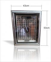 M3 Decorium Esma-ül Hüsna Kalın Camlı Çerçeveli Dini Pano Tablo - 2