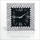 En Kaliteli Güzel Zengin Gösterişli Parlak Çok Taşlı Duvar Saati thumbnail 1