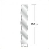 Dalgalı Boy Banyo Salon Antre Koridor Akrilik Duvar Aynası Ayna - 4