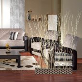 Uzun 150cm Altıköşeli Sonsuzluk Desenli Saksılı Dal Seperatör Oda Salon Vitrin Bölme - 2