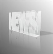 40x25cm Şeffaf News Yazılı Gazetelik Dergilik Broşürlük İnsörtlük - 1