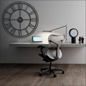 Çap 120 lik cm En Büyük Ebat Ferforje Görünümlü Dev Duvar Saati thumbnail 8