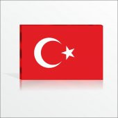 Erat Okul Sınıf Dershane Devlet İçin Sade Türk Bayrağı Pano - 1