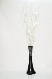 Uzun 160 cm 30 Adet Sade Krem Burgulu Dalgalı Helisel Spiral Kıvrımlı Dal - 1