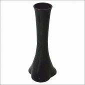 60 cm Uzun Siyah Fil Ayağı Cam Vazo - 1