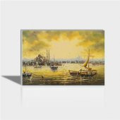 60x90 cm Yağlı Boya Manzara Canvas Tablo - 1